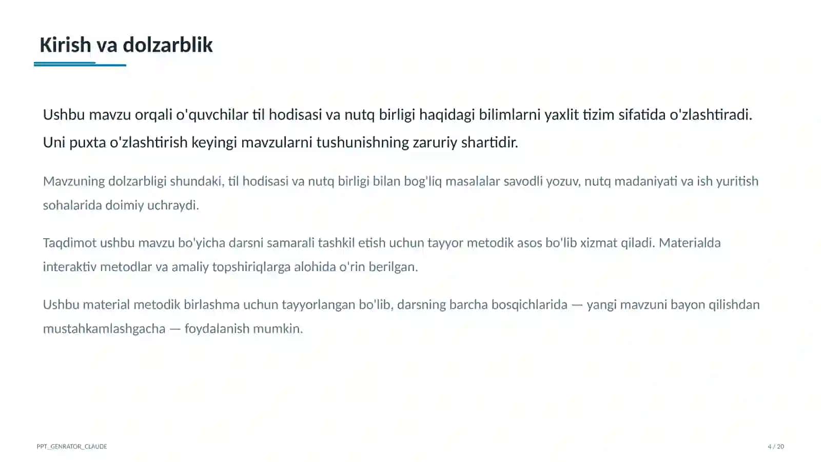 Fe'lning vazifadosh shakllari: ravishdosh va sifatdosh (7-sinf) 4