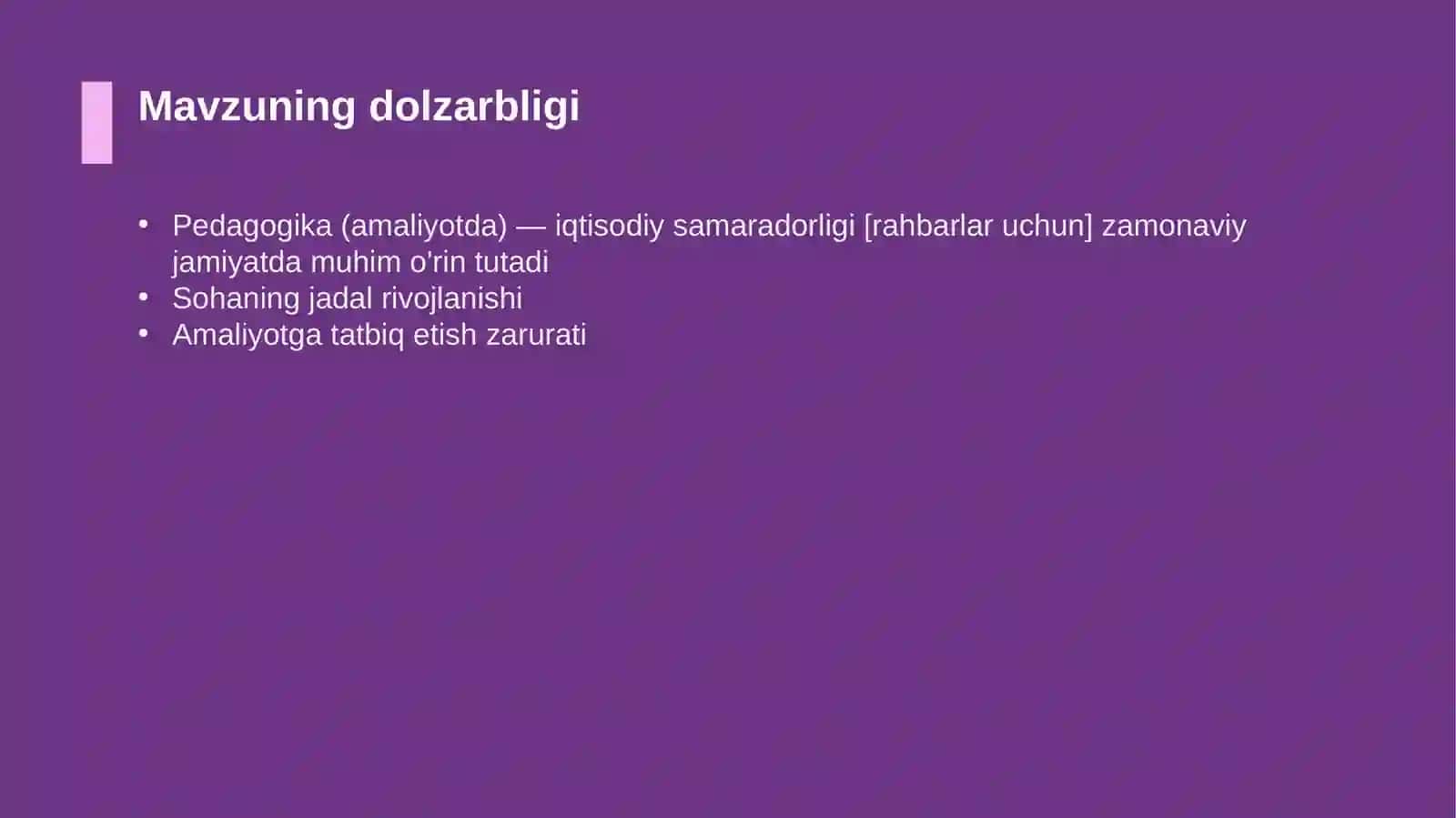 Pedagogika (amaliyotda) — iqtisodiy samaradorligi [rahbarlar uchun] 4