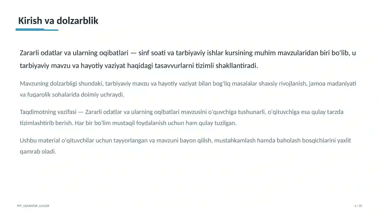 Zararli odatlar va ularning oqibatlari 4