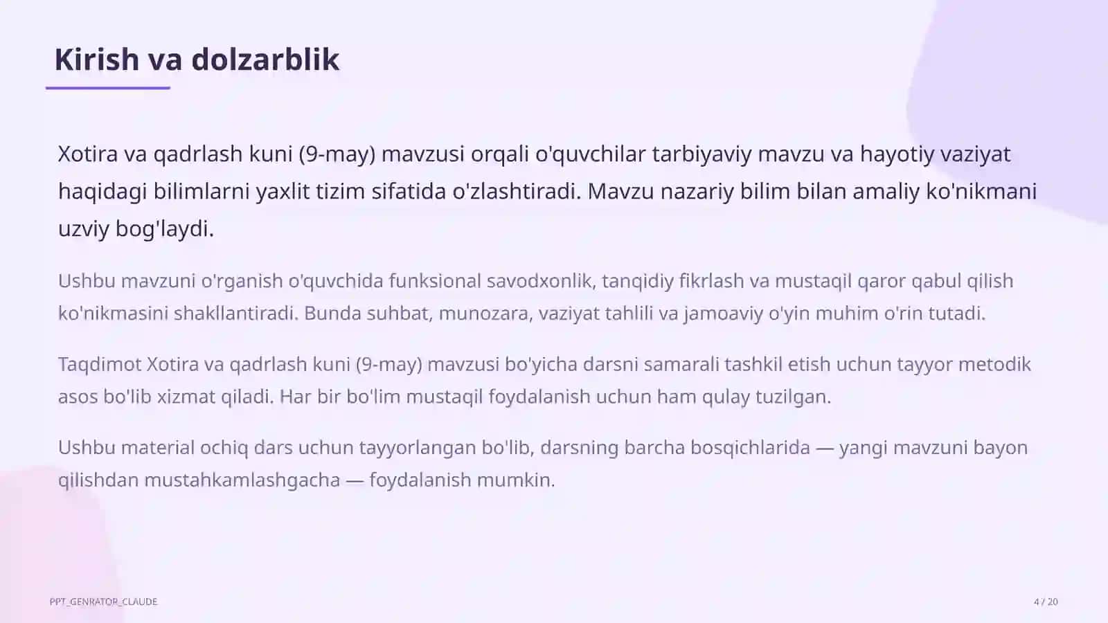 Xotira va qadrlash kuni (9-may) 4