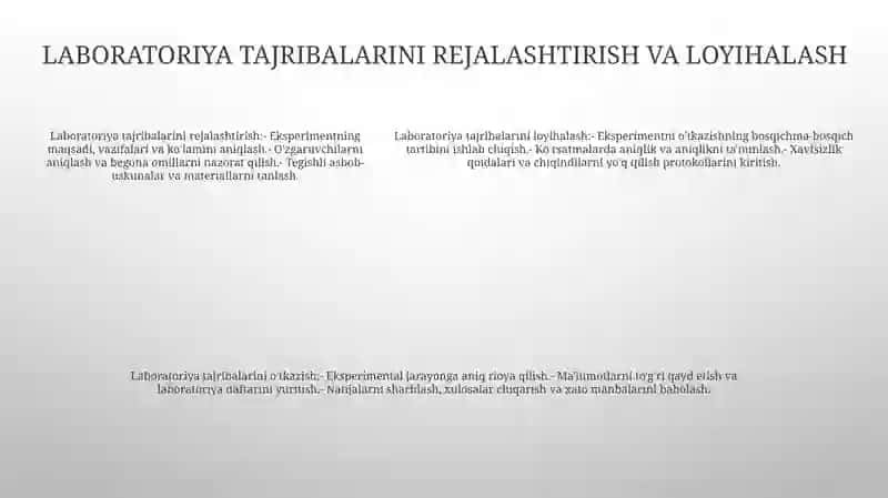 KoʻRgazmali Tajribaning Malakalarini Shakllantirish, Laboratoriya Tajribasi Va Amaliy MashgʻUlotlarni Tashkil Qilish Va OʻTkazish 4