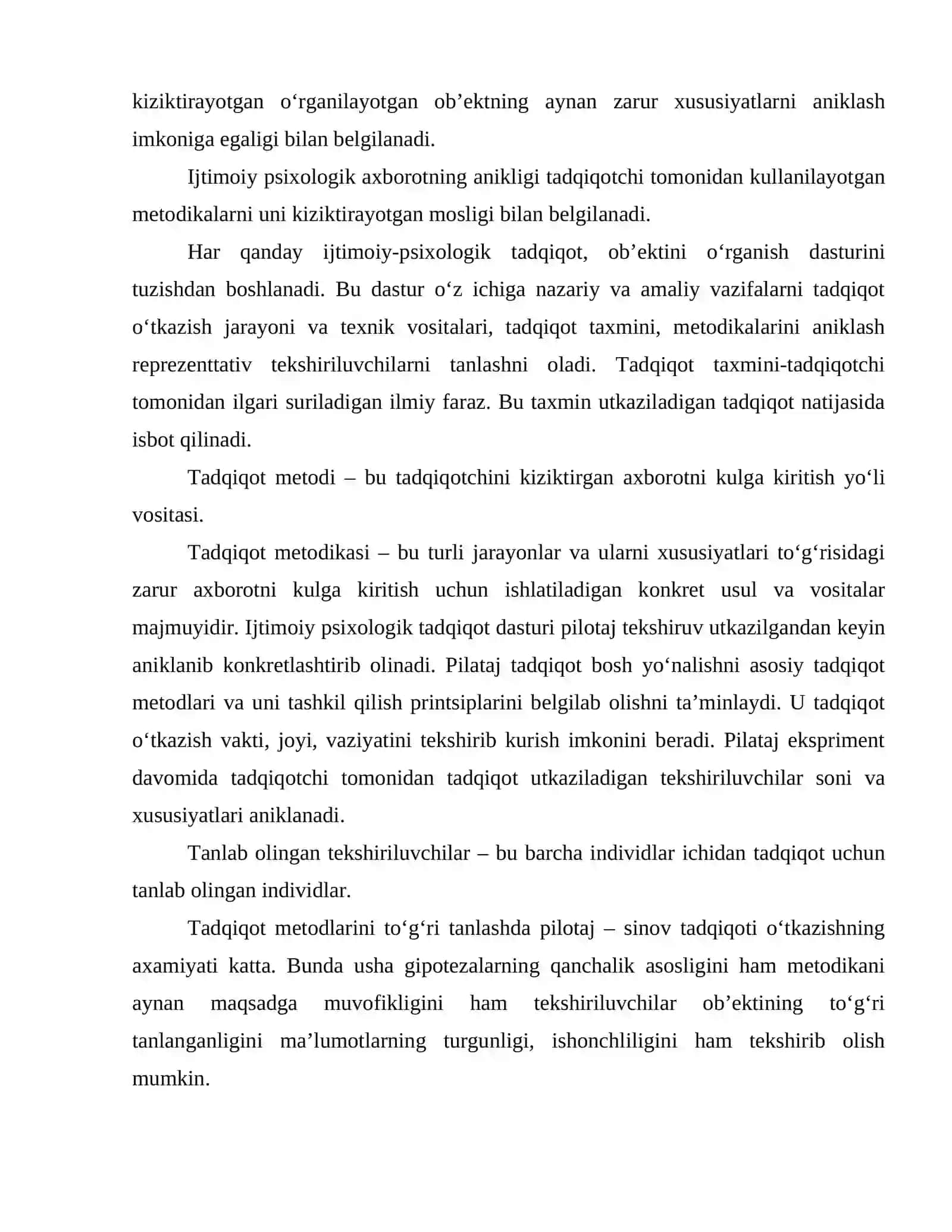 Hozirgi zamon ijtimoiy psixologiya fanining metodologik muammolari va metodlari 4