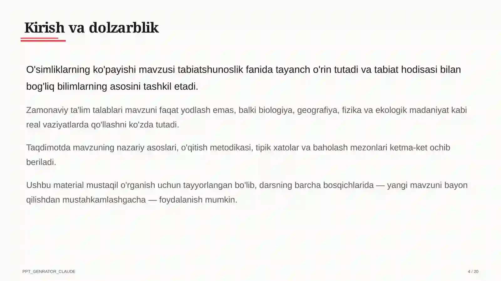 O'simliklarning ko'payishi (3-sinf) 4