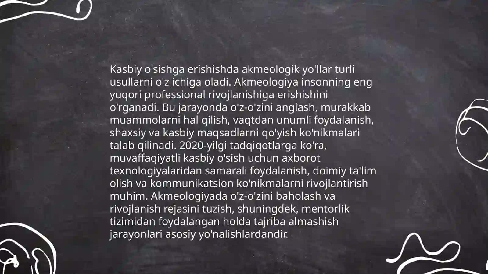 Akmeologiya: professonallik choqqisiga erishish yollari 4