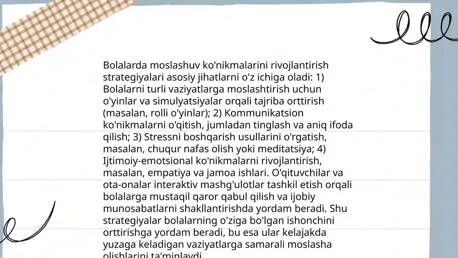 MTT BOLALARNING MOSLASHUV kunikmalarini shakillantirish texnalogiyalari 4