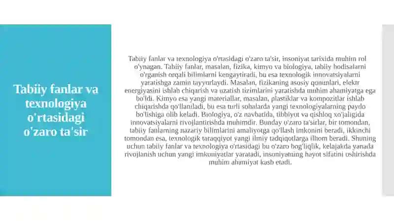 Tabiiy fanlarningrivojlanishtarixivaistiqbollari 4
