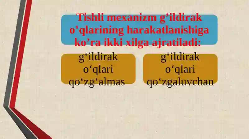 Tishli mexanizmlar 4