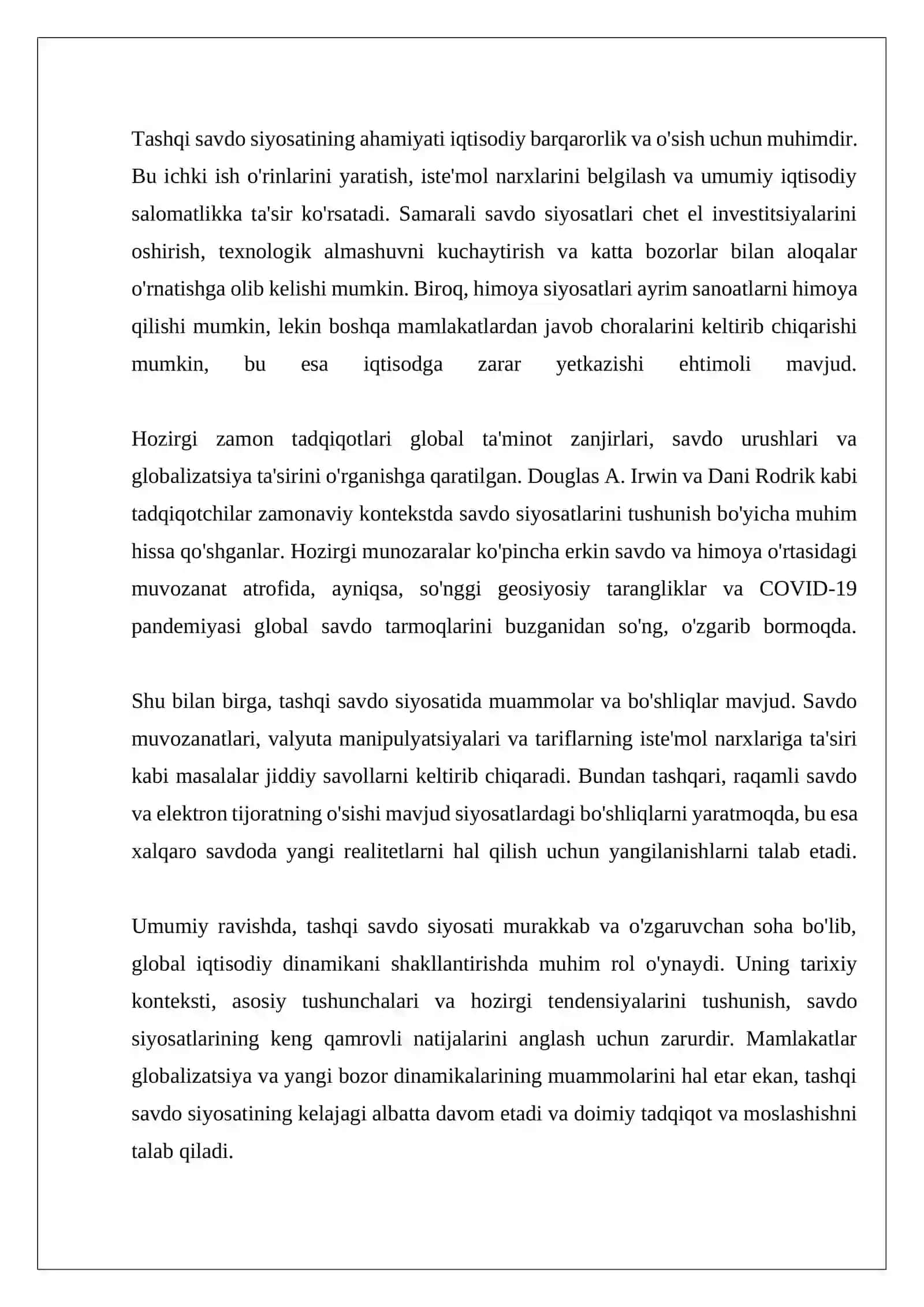 Tashqi savdo siyosati 4