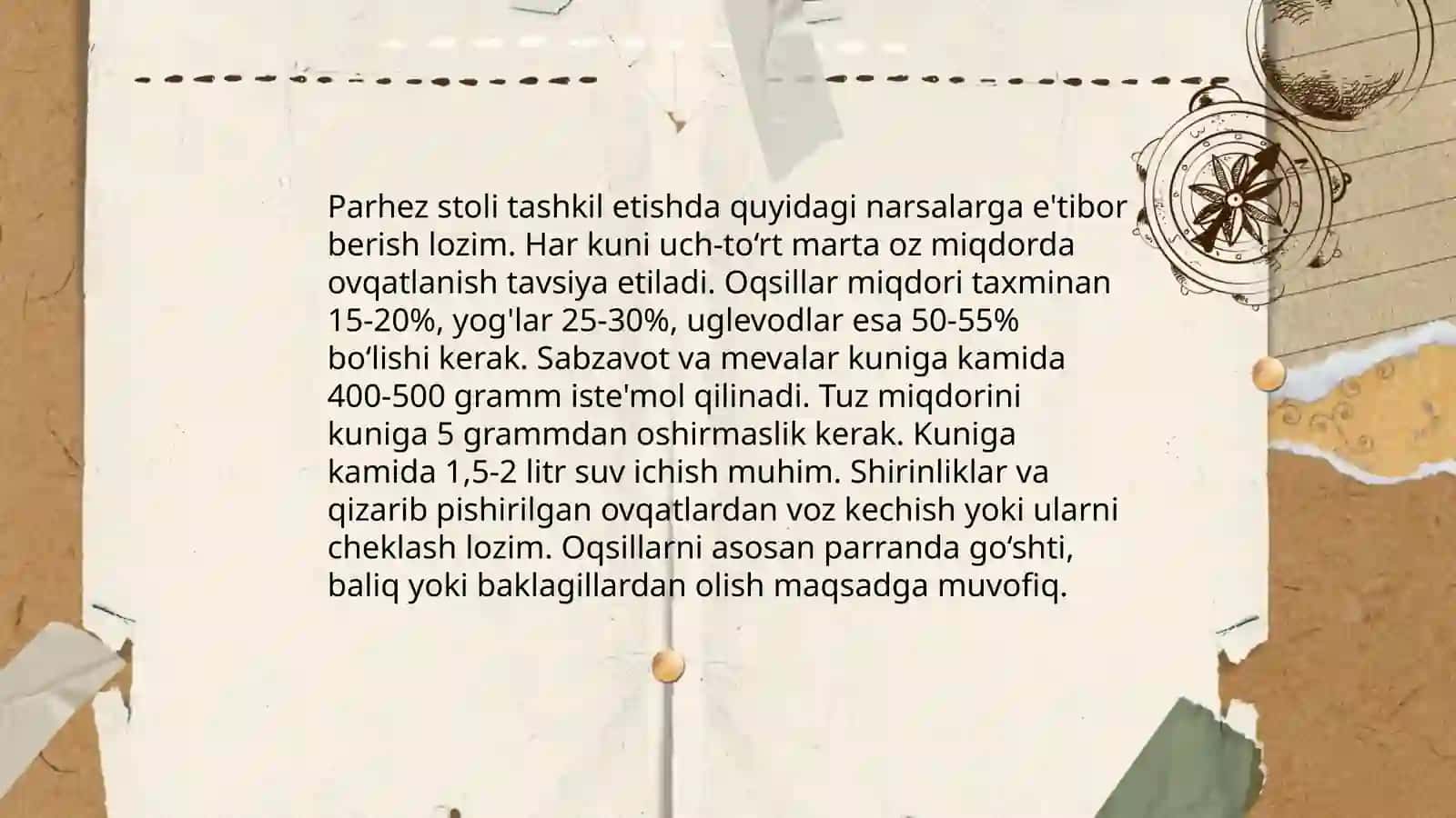 Parhez stolining tarixi 4
