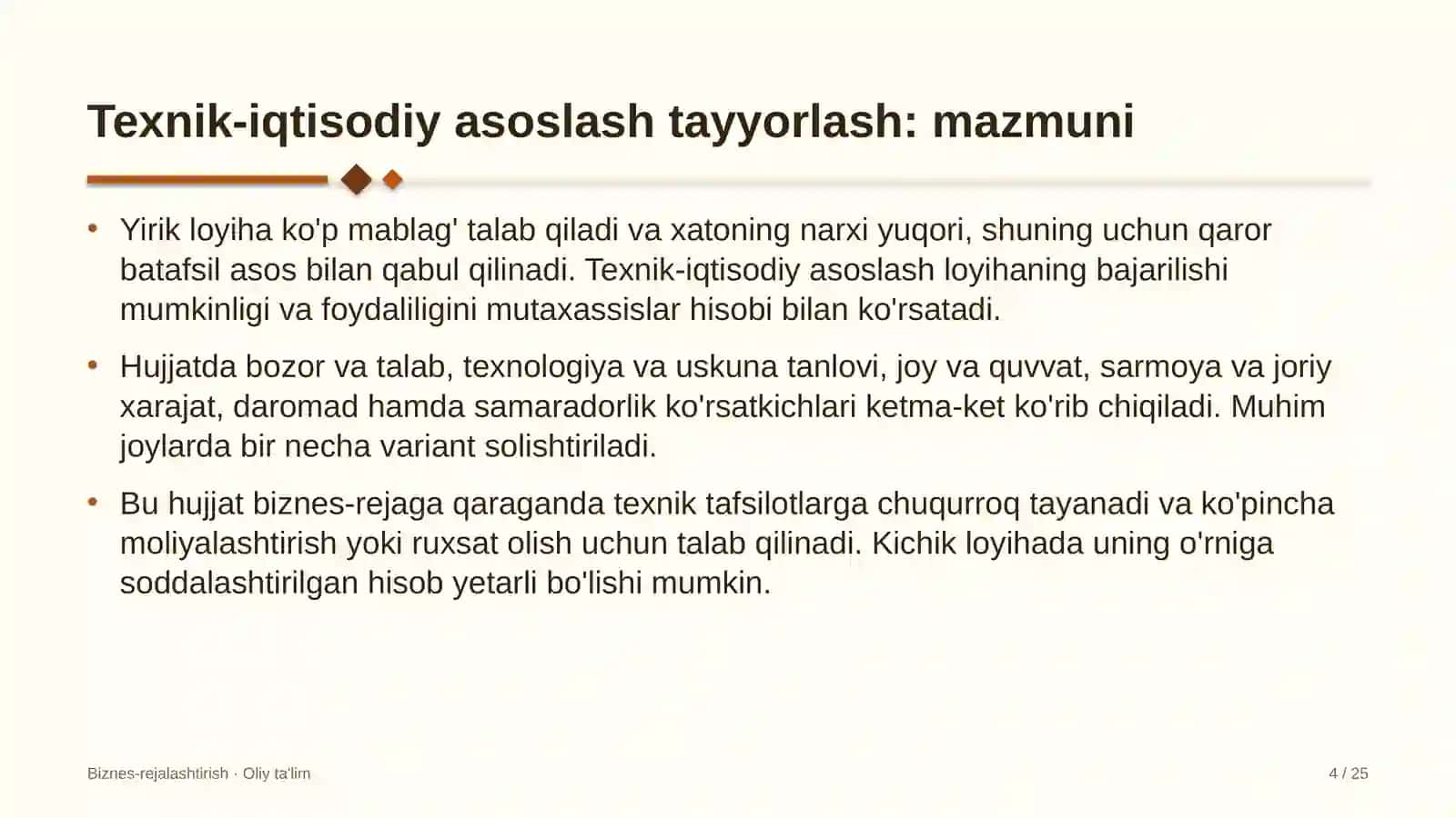 Konteyner tashishda texnik-iqtisodiy asoslash tayyorlash 4