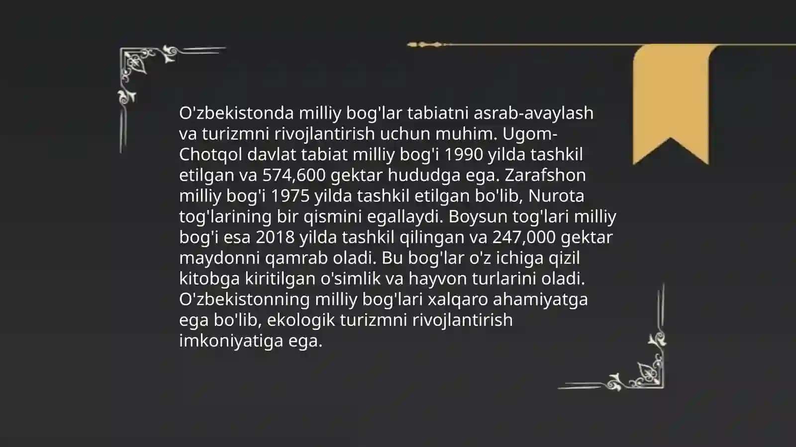 O'zbekistonning ekoturistik rayonlari 4
