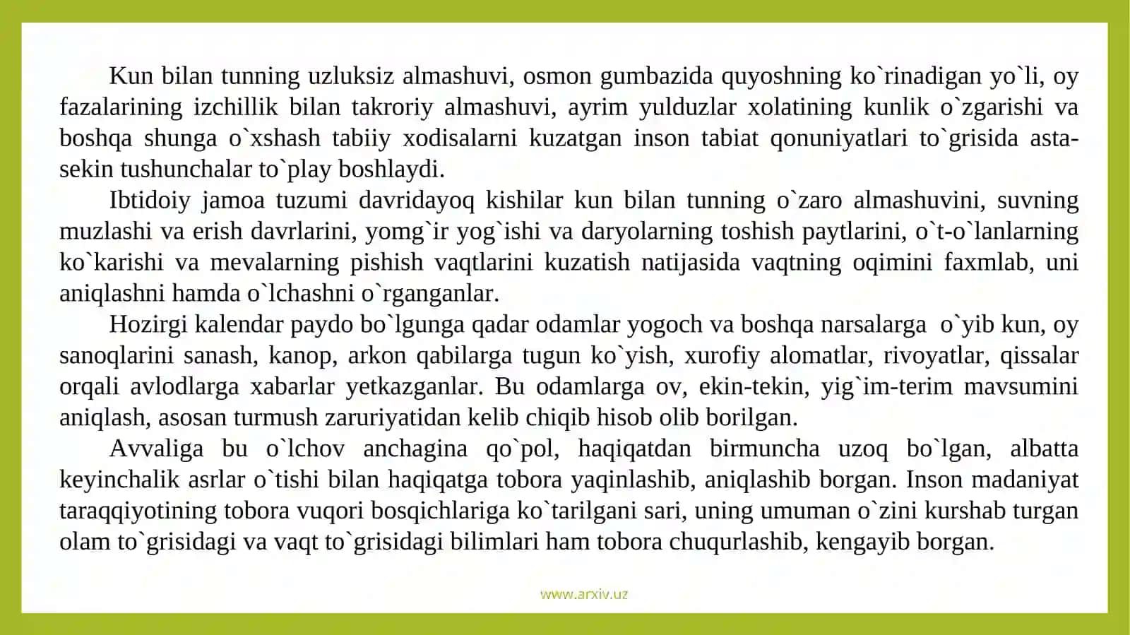 Vaqtning о`lchov birliklari 4