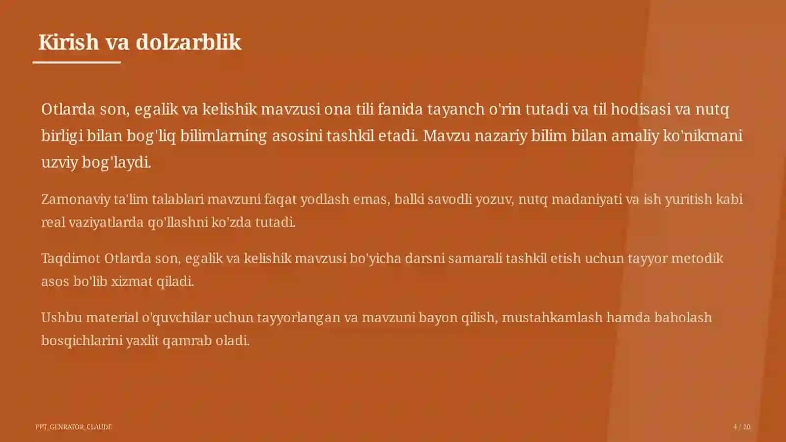 Ona tili (5– 11) — o'quvchilar uchun 4