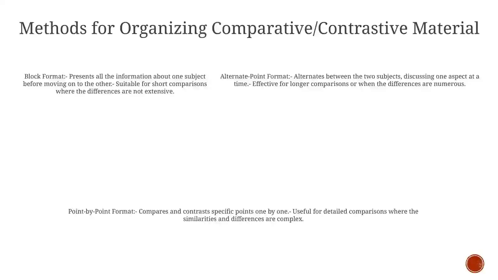 Comparison And Contrast Paragraphs 4
