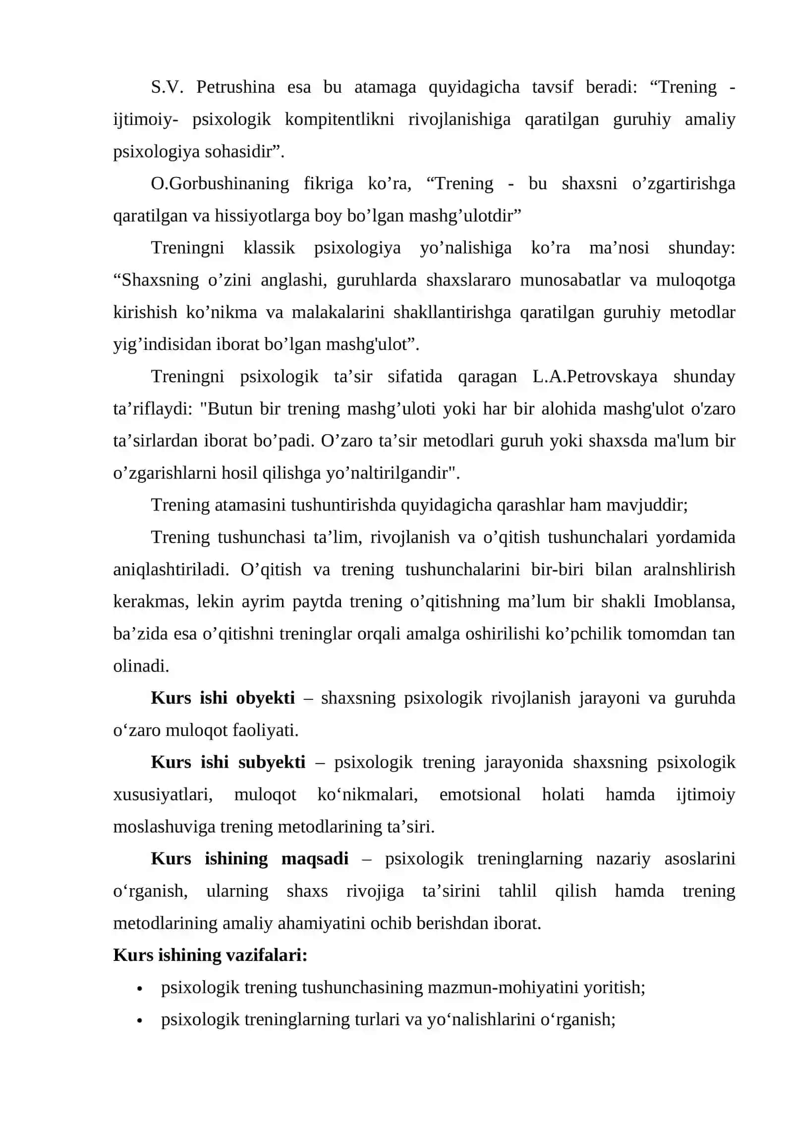 Psixologik trening haqida umumiy tushunchalar 4