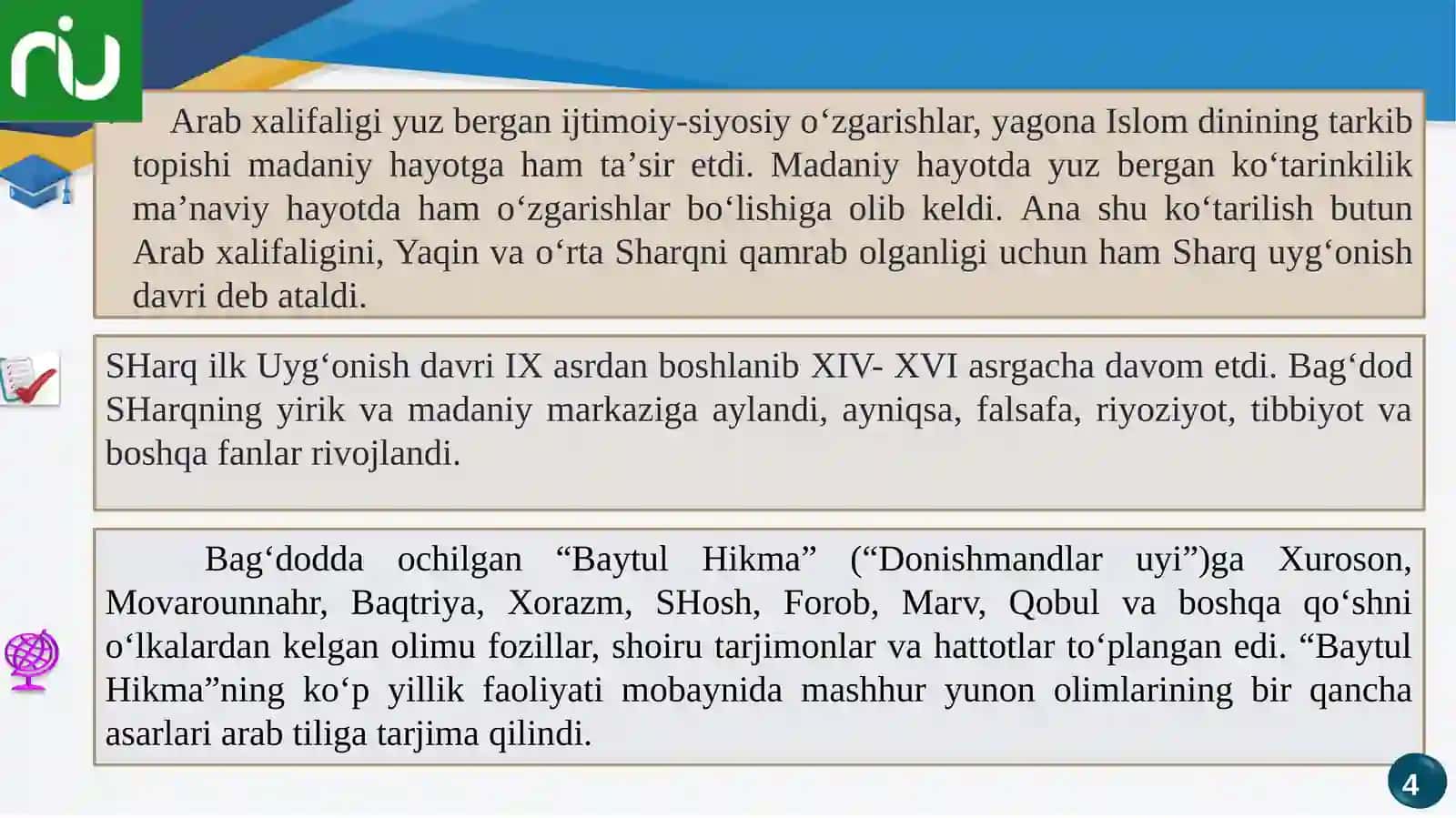 Sharq mutafakkirlarining kasbiy – pedagogik faoliyatinishakllantirishga oid qarashlari 4