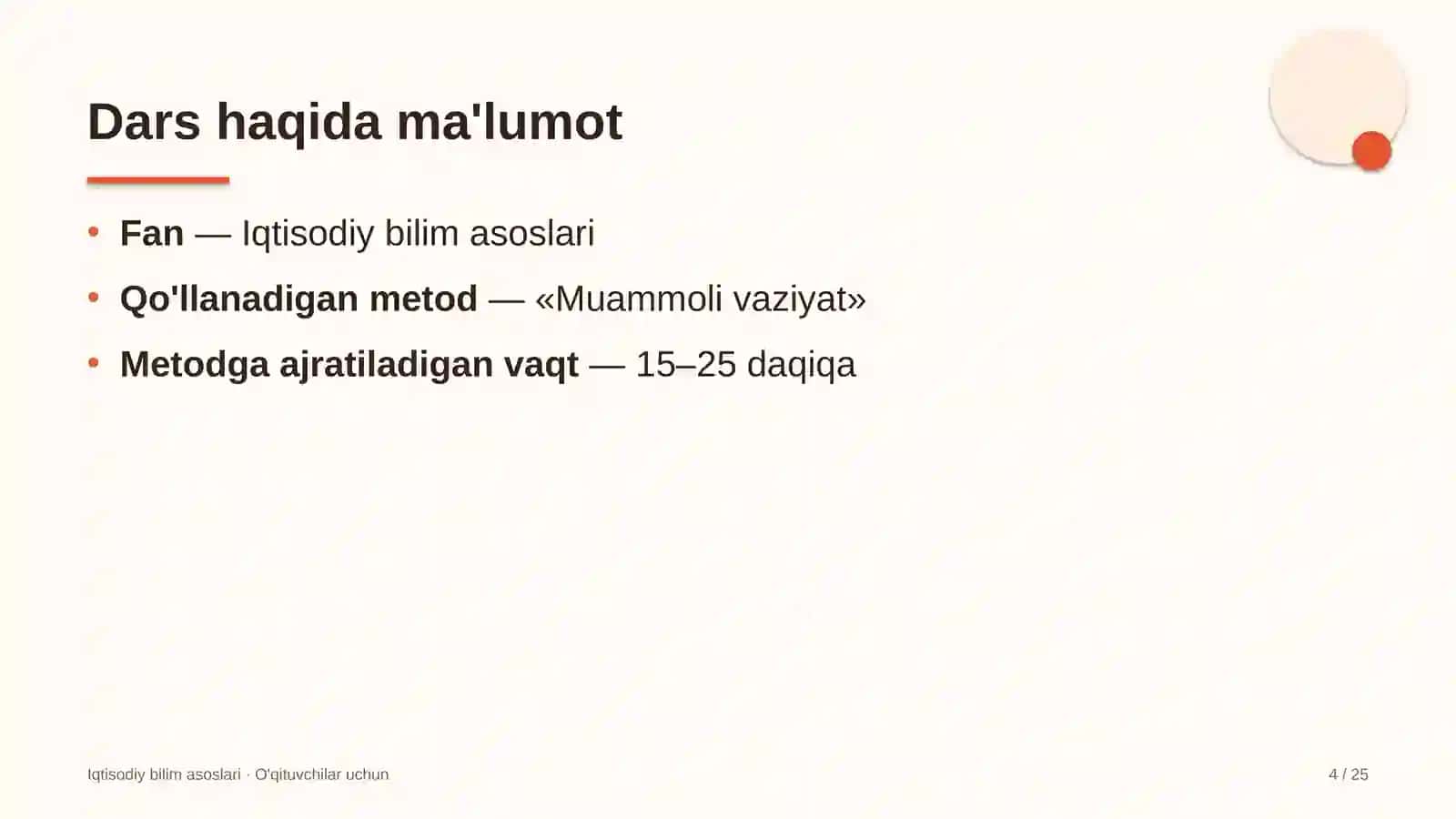 iqtisodiy bilim asoslari darslarida muammoli vaziyat metodidan foydalanish 1075 4
