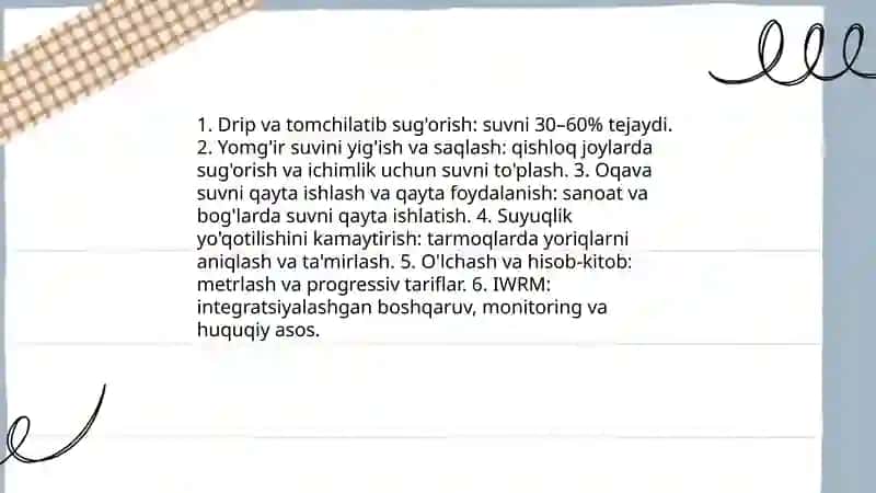 Tabiiy va madaniy resurslardan oqilona foydalanish tamoyillari 4
