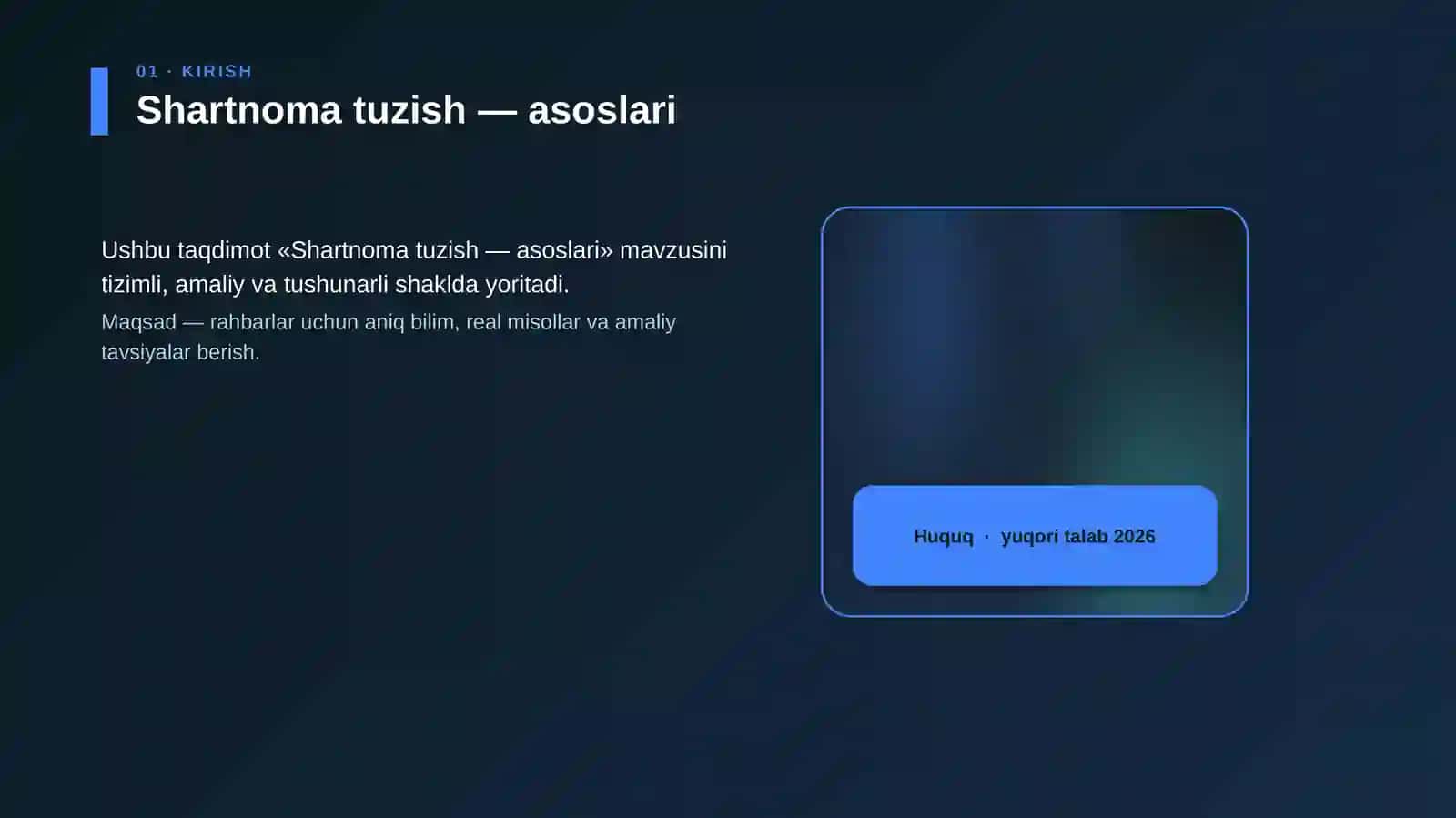 Shartnoma tuzish — asoslari 4