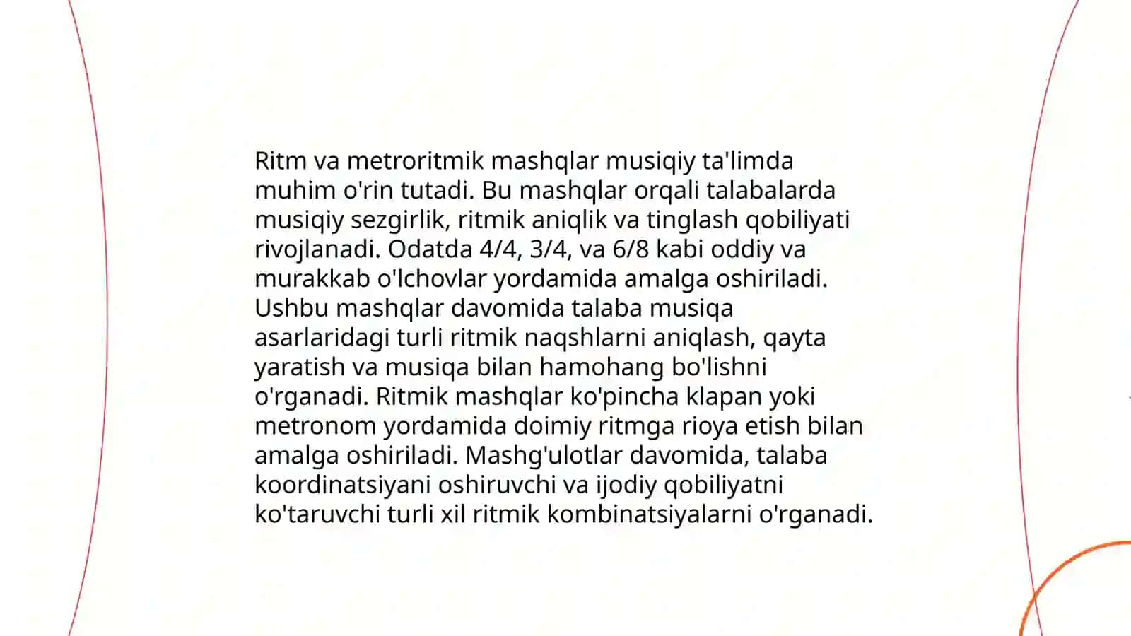 Musiqa o'qitish nazariyasi va metodikasi 4