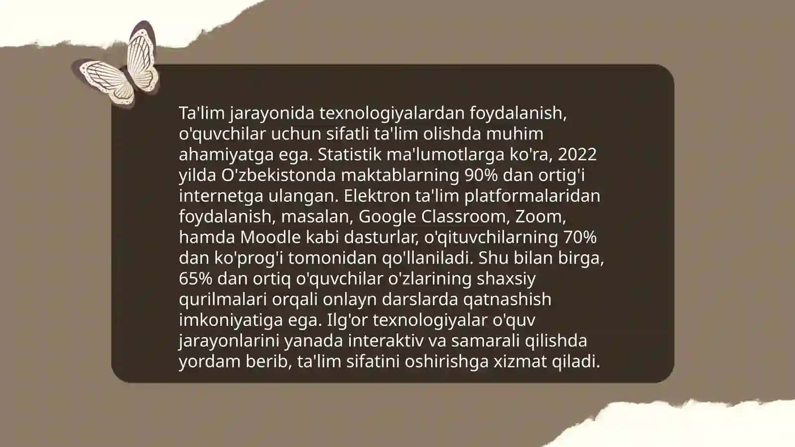 Fan xonalarining jihozlanishini o'rganish 4