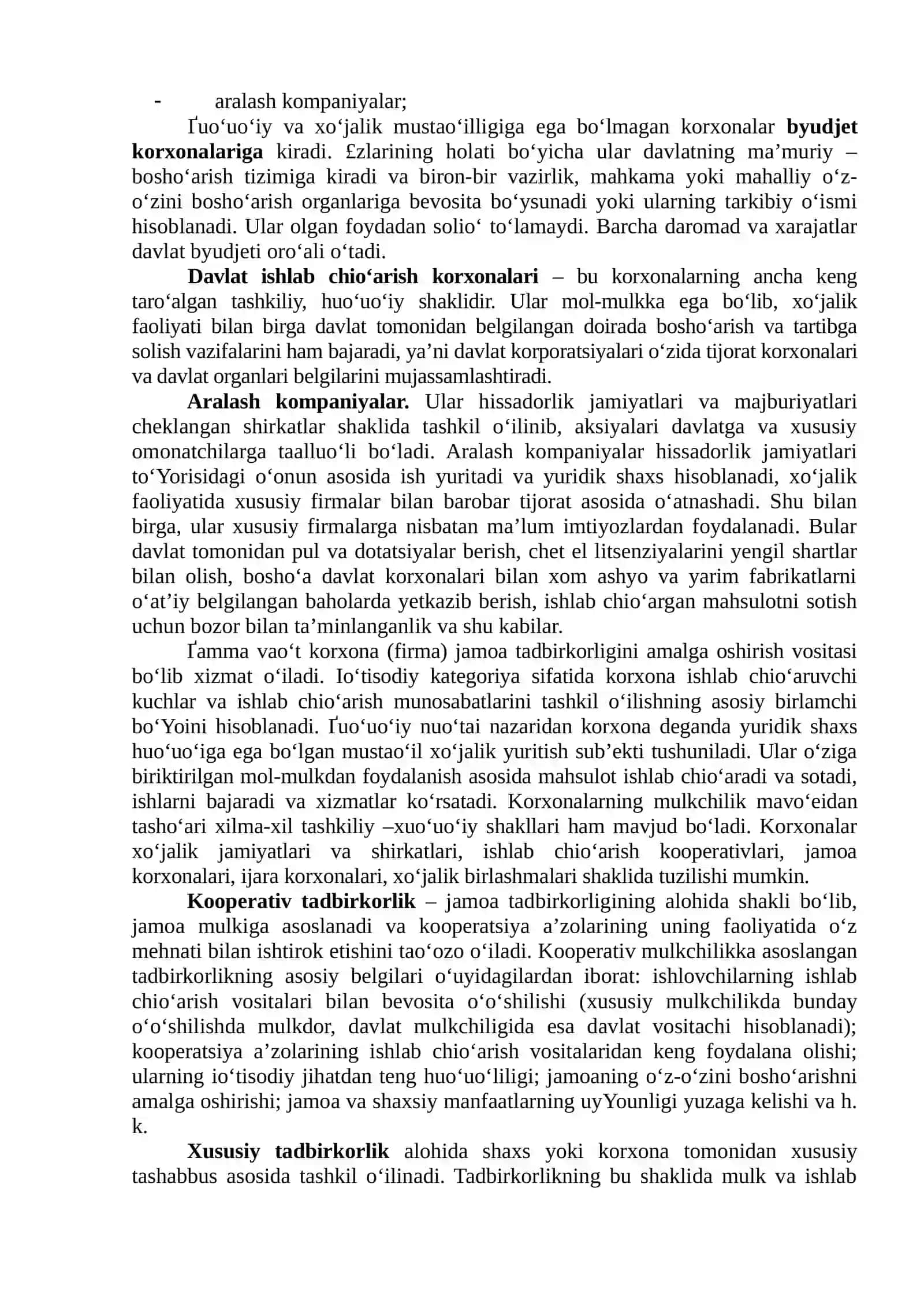Tadbirkorlik faoliyati, tadbirkorlik kapitali va uning aylanishi 4