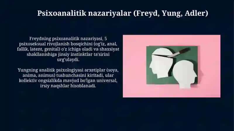 Psixologiya maktablarida shaxs nazariyalari 4