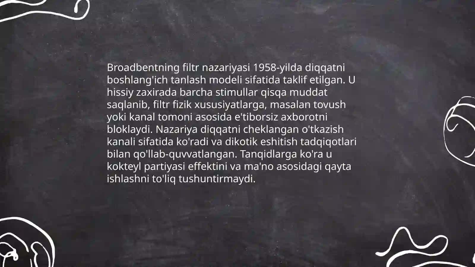 Diqqat haqida nazariyalar 4