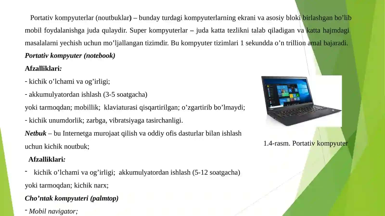 SUPPER KOMPYUTERLAR VA ULARNING XUSUSIYATLARI 4