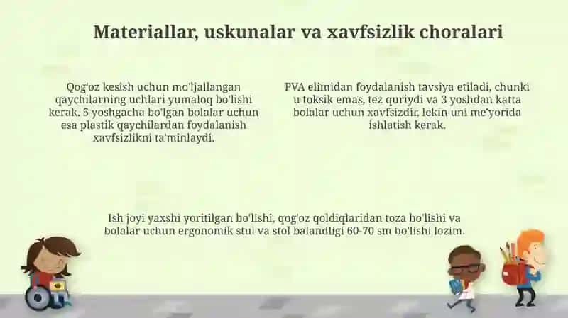 Qog‘ozni kesib-yopishtirish faoliyati orqali mayda motorikani rivojlantirish 4