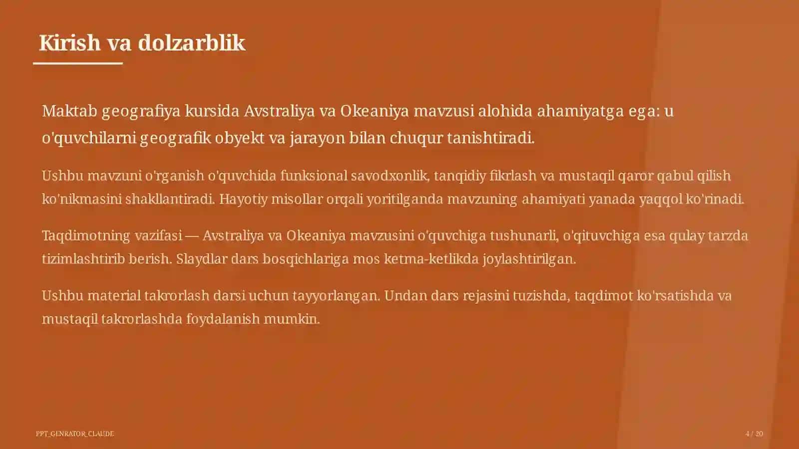 Avstraliya va Okeaniya (7-sinf) 4
