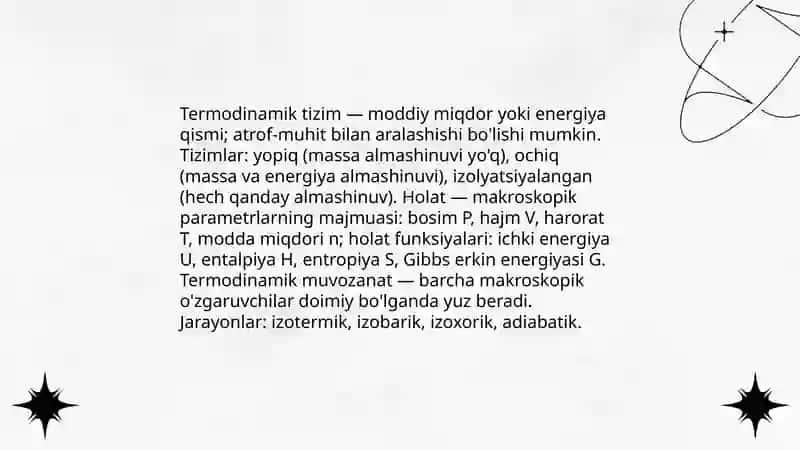 Kimyoviy termodinamika asoslari 4