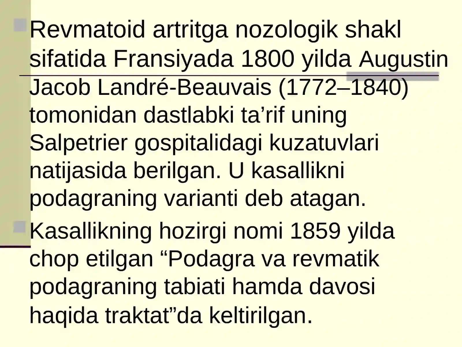 Revmatoid artrit (Rheumatoid Arthritis) 4