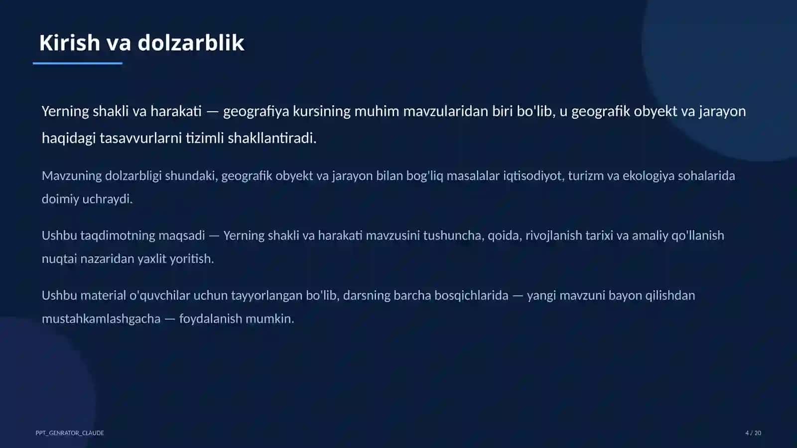 Yerning shakli va harakati (5-sinf) 4
