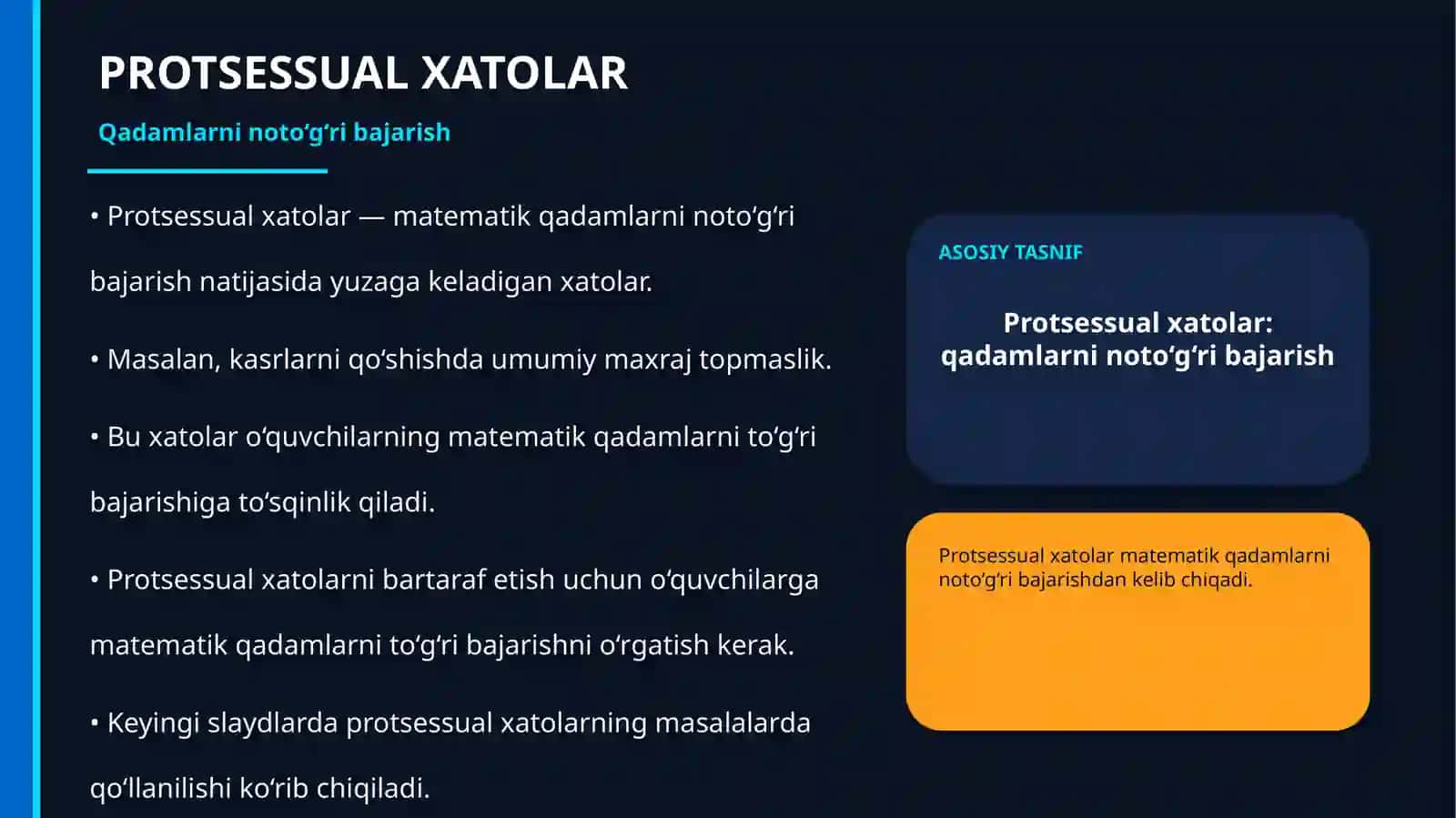 MATEMATIK TUSHUNCHALARNI SHAKLLANTIRISHDA UCHRAYDIGAN TIPIK XATOLAR TASNIFI 4