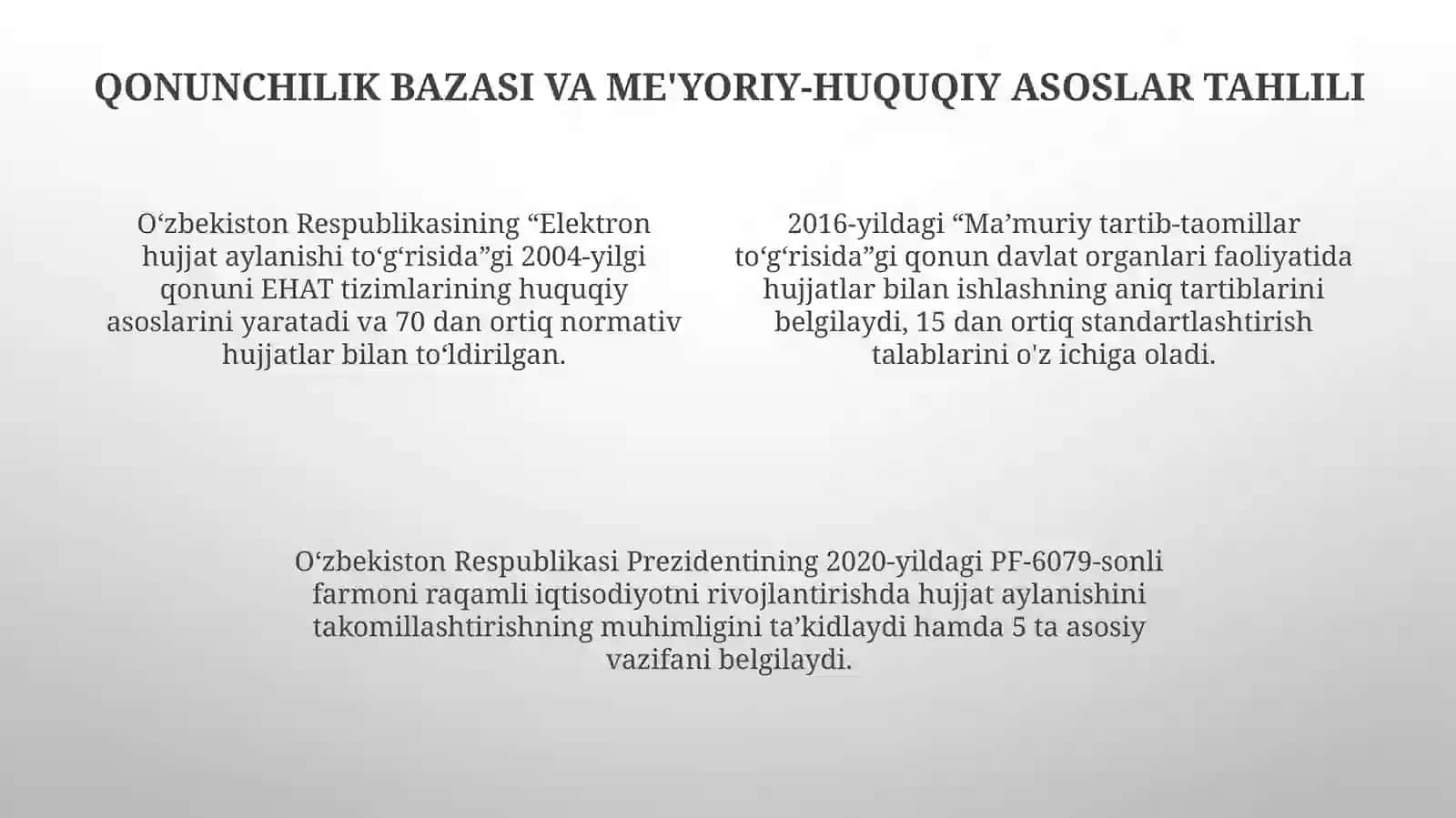 O'zbekiston Respublikasida hujjatchilikning takomillashuvi 4