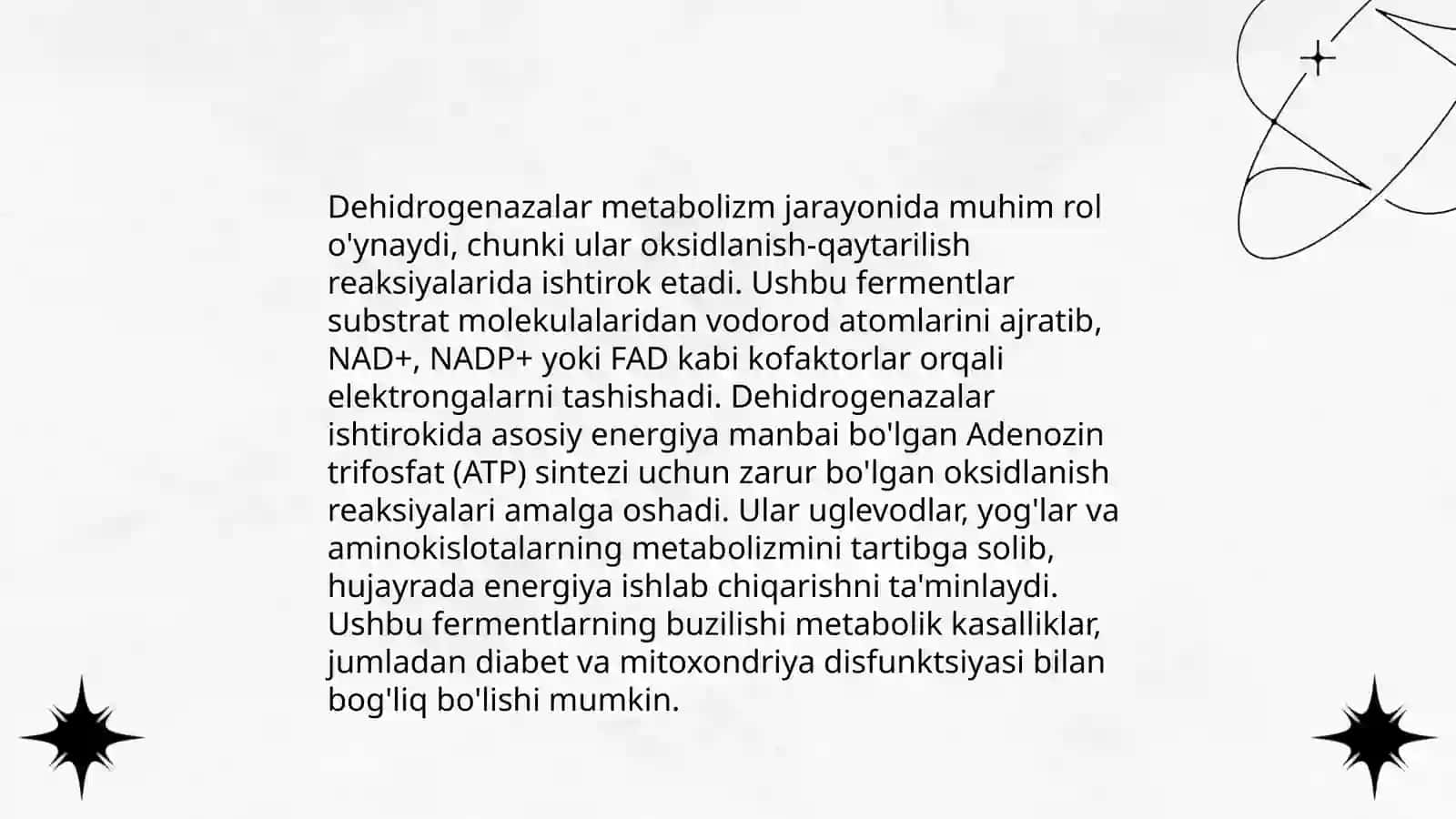 Aerob va anaerob degidrogenazalar. Oksidazalar va oksigenazalar 4