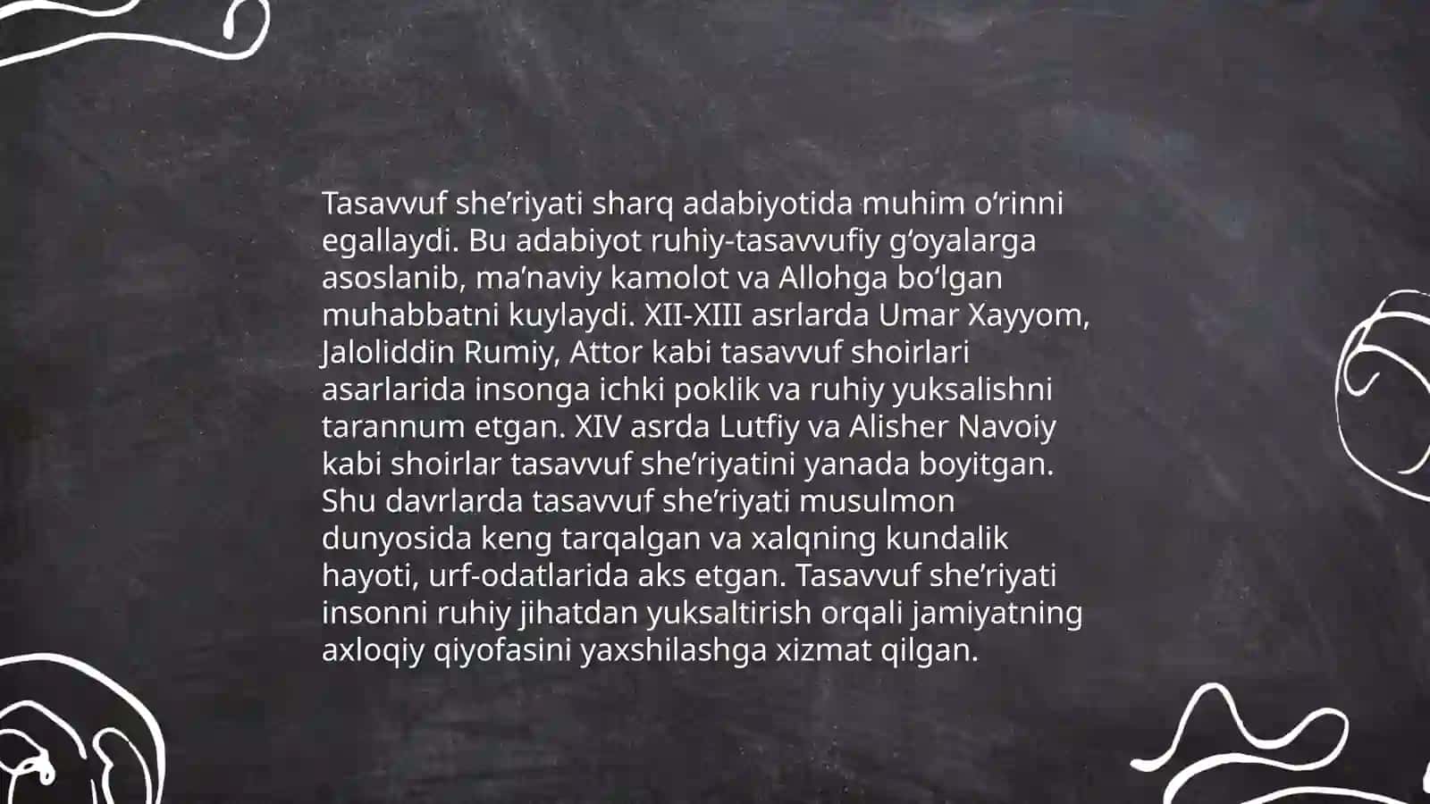Tasavvuf ta'limotining sharq madaniyatiga ta'siri 4