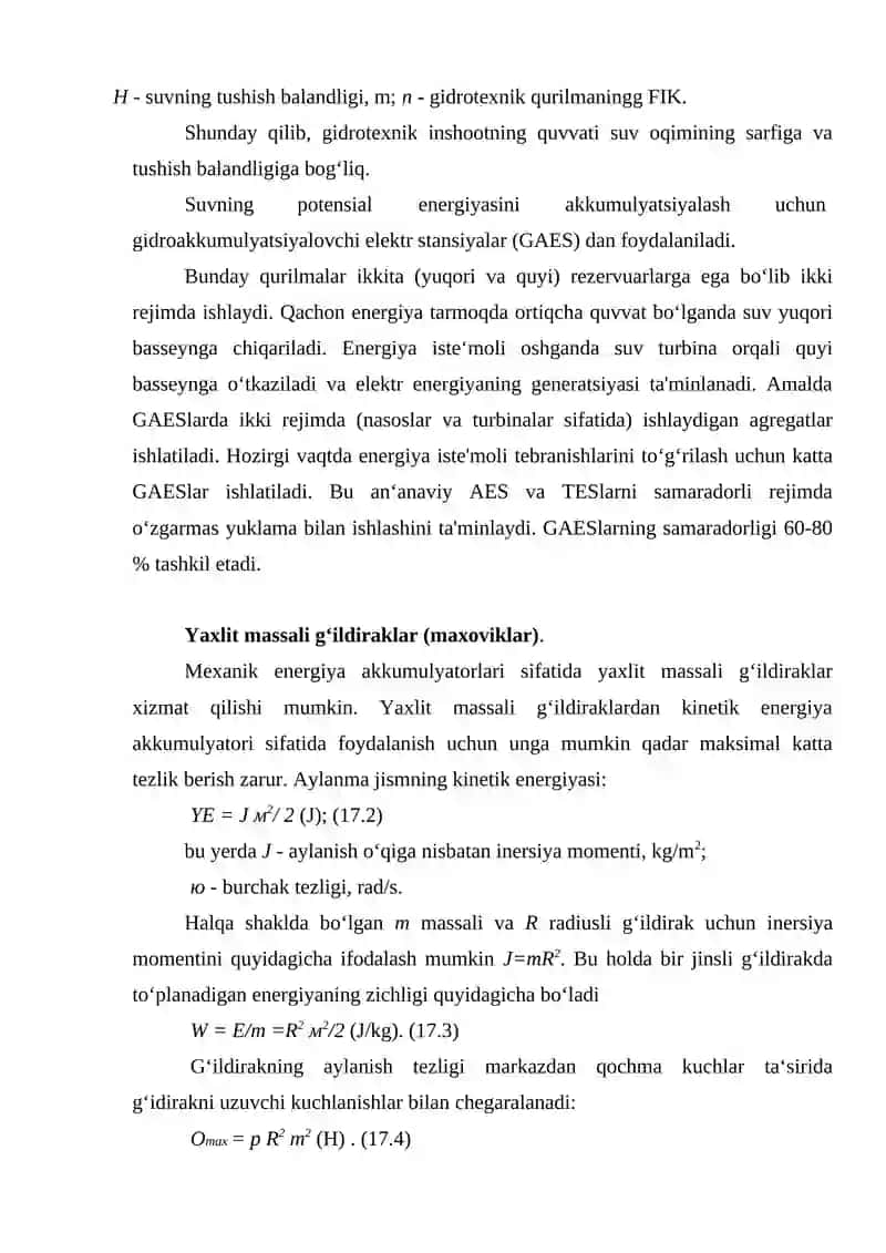 MUQOBIL ENERGIYANI AKKUMULYATSIYA QILISH. 4