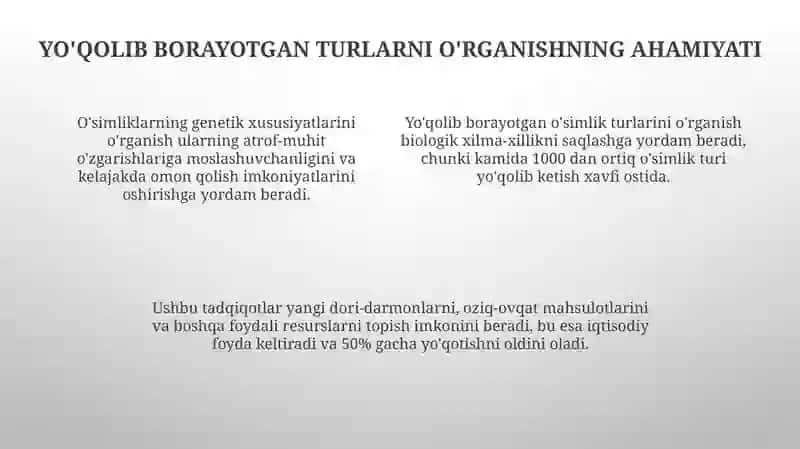 Qizil Kitobga kiritilgan o‘simliklarni o‘rganish 4