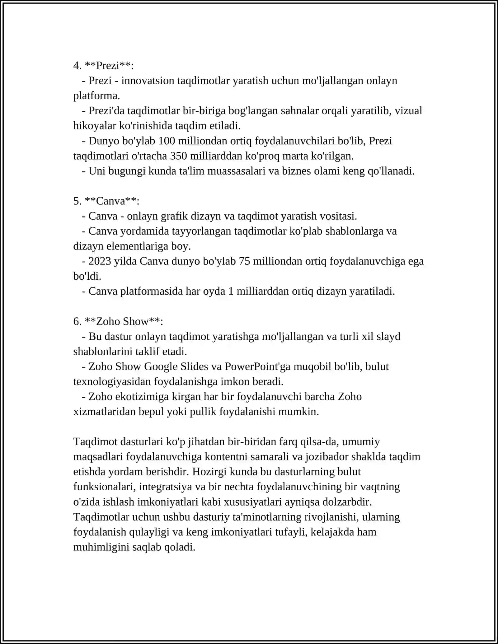 TAQDIMOT DASTURLARI 4