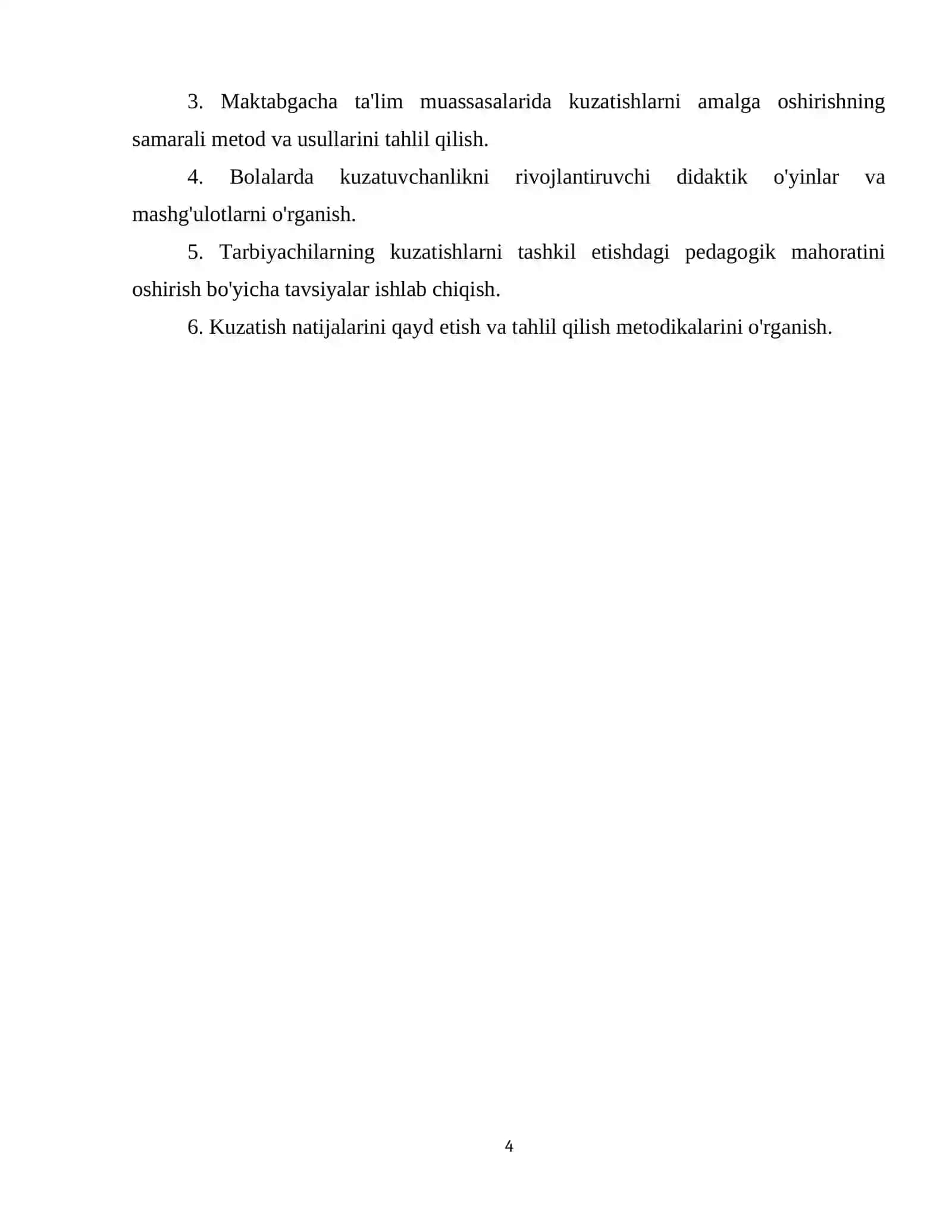 TURRI YOSH GURUHLARDA KUZATISHLARNI TASHKIL ETISH METODIKASI (KATTA, O'RTA, KICHIK VA TAYYORLOV GURUHLARI) 4