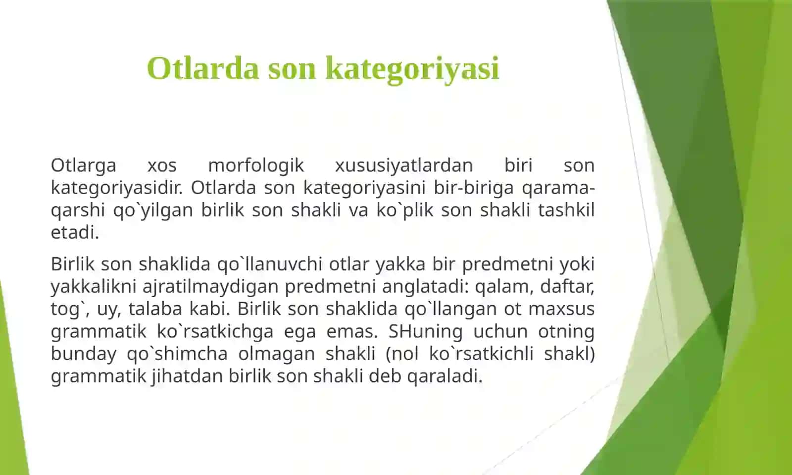 OTLARDAGI SON KATEGORIYASI 4