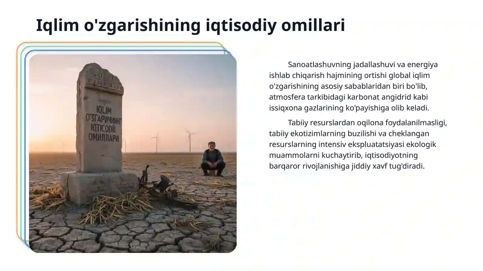 Iqlim o‘zgarishi va uning iqtisodiyotga tasiri 4