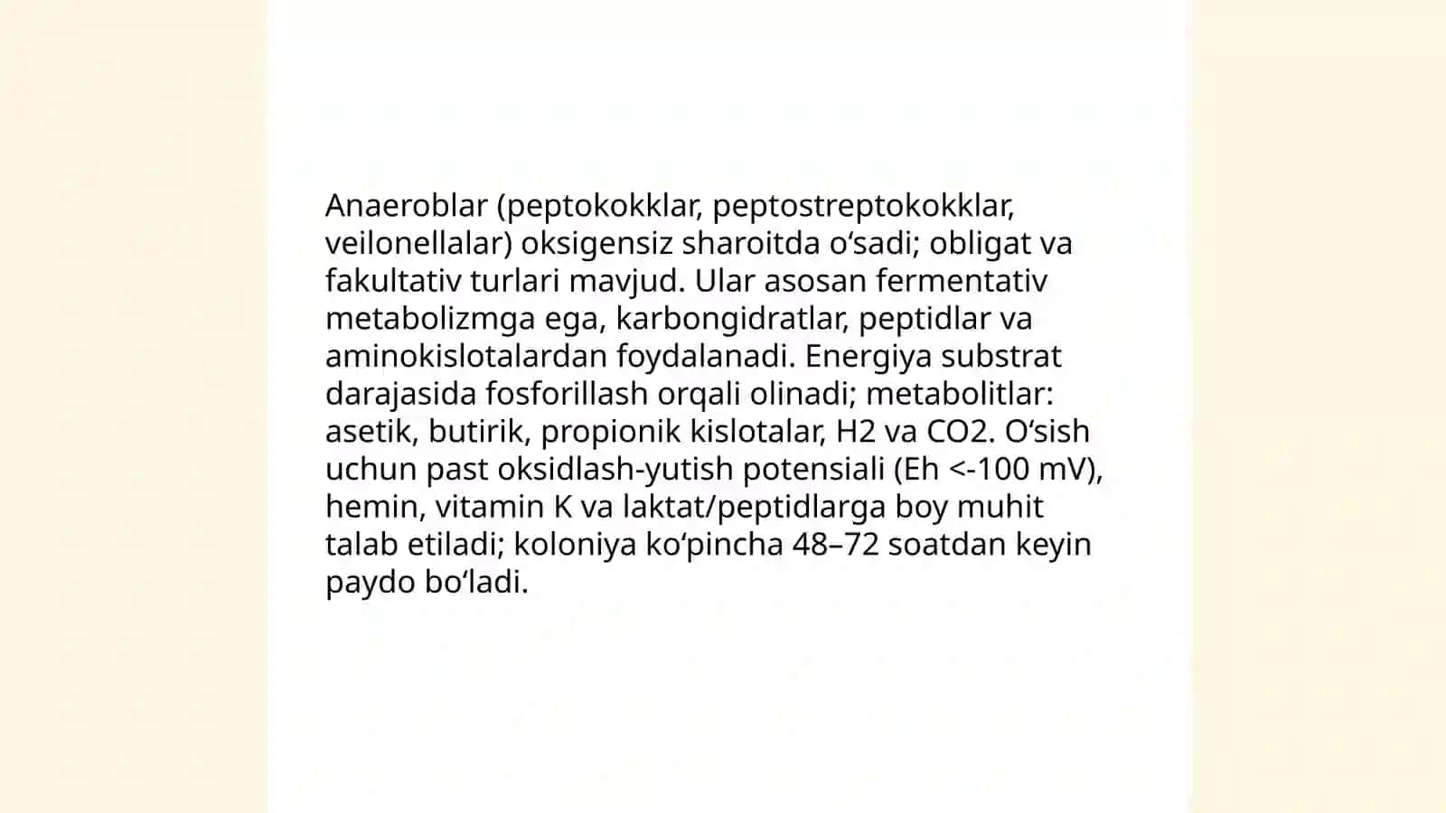 Shartli patogen anaeroblar: Peptokokklar, Peptostreptokokklar va Veillonellalarning taksonomiyasi va morfologiyasi 4