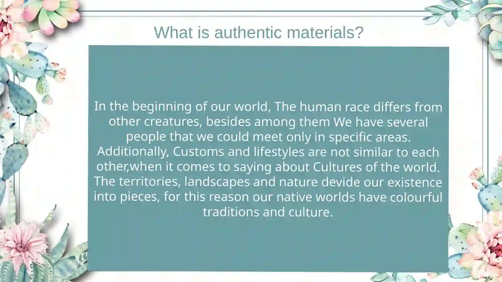 Developing intercultural competence of pupils using authentic materials 4