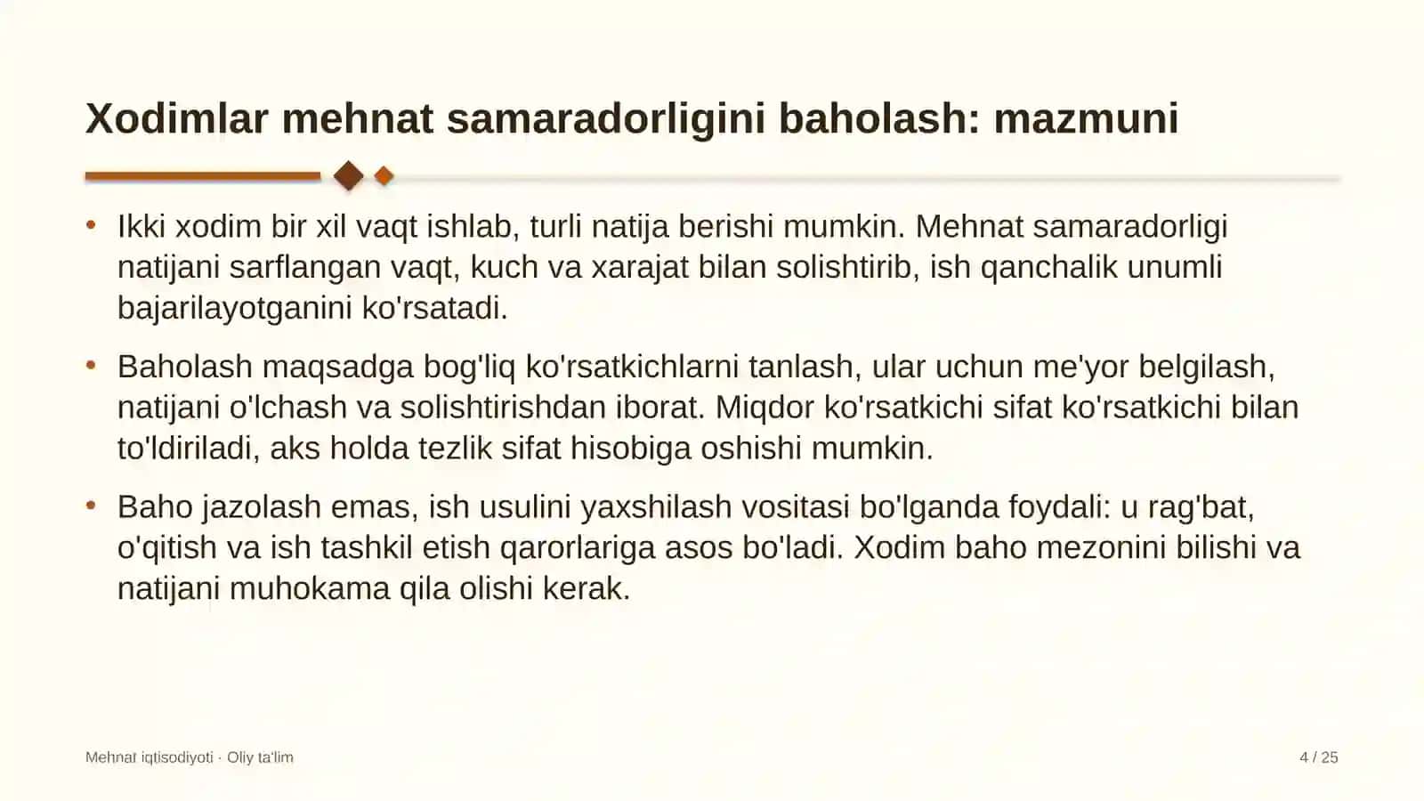 dorivor o'simliklar yetishtirishda xodimlar mehnat samaradorligini baholash 8627 4
