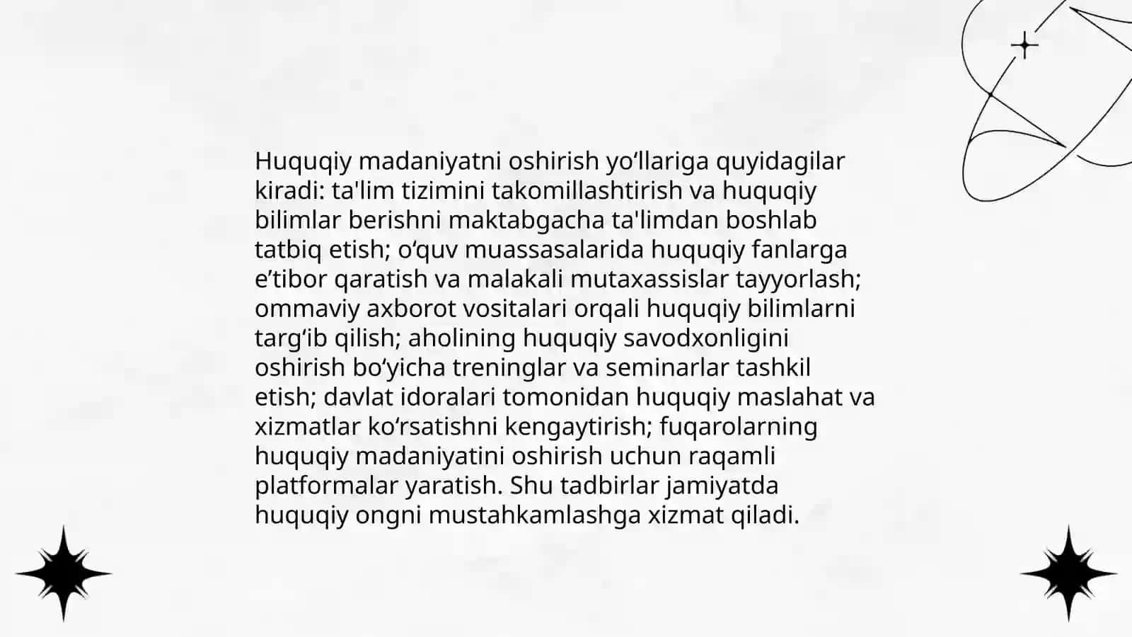 Huquqiy faoliyat va targʻibotda qoʻllaniladigan taʼsirchan prezentatsiya 4