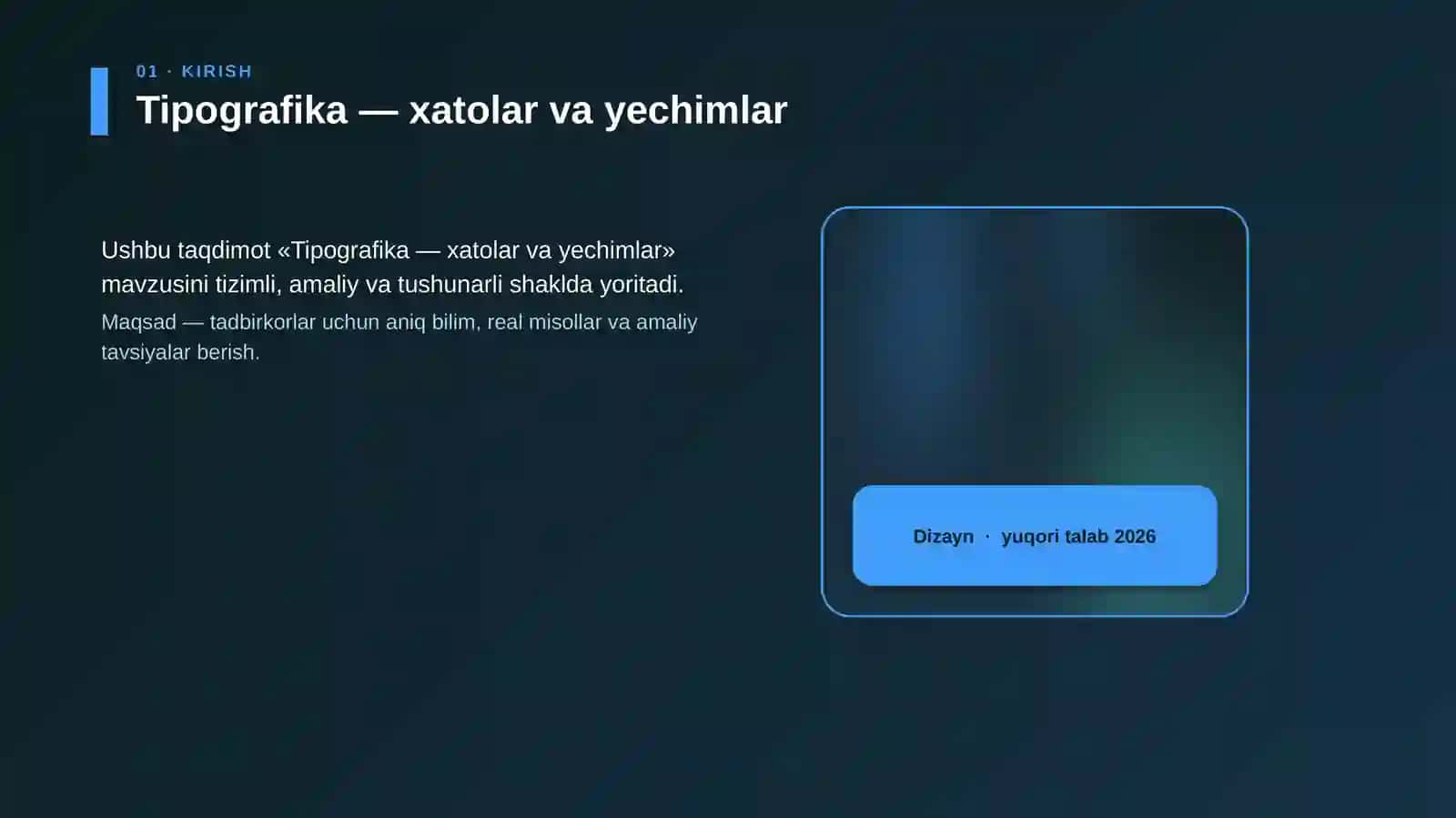 Tipografika — xatolar va yechimlar 4