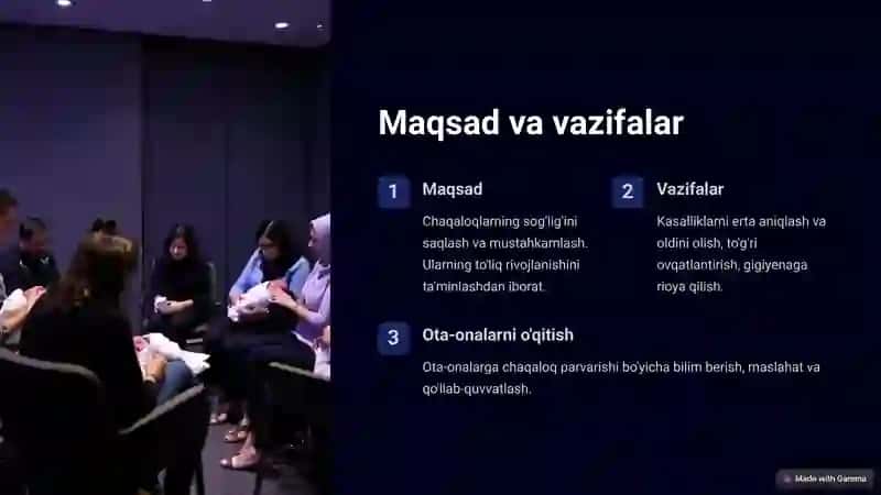 Chaqaloqlarda birlamchi parvarish 4